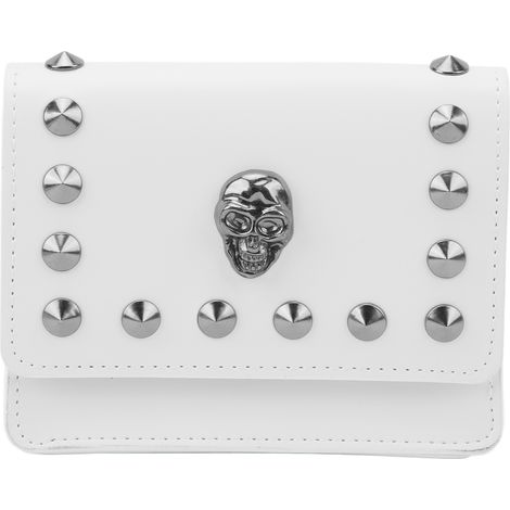 Étui de transport élégant pour télémètre de golf blanc, avec rivets de protection, étui de rangement résistant (1/5)