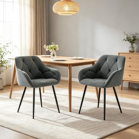 Esszimmerstühle,Modernes Stuhl-Set mit ergonomischer Rückenlehne,Komfortable Polsterstühle(nur mit 2pcs Esszimmerstühle) (1/5)
