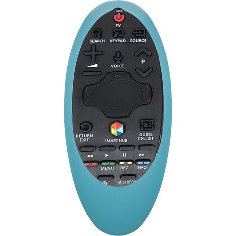 Étui de protection en silicone souple pour télécommande Samsung TV BN94-07557 A07469U A55 H6400J (bleu) (1/5)
