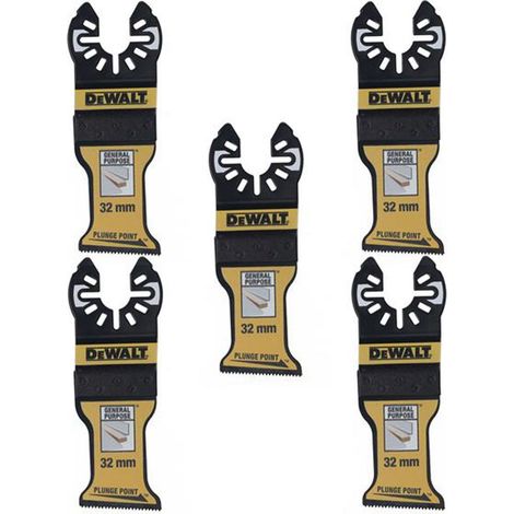 Dewalt Bi-Metal Plunge Point Blade 32mm - 5 Pack (1/2)