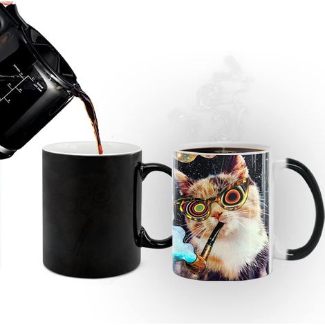 Mug thermosensible en céramique Cool Cat - Mug à café, mug à thé, tasse à lait (1/5)