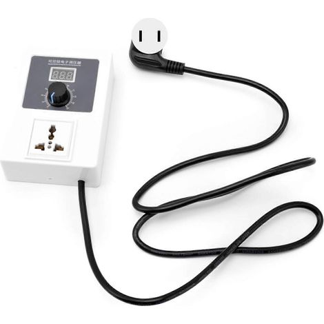 Spannungsregler SCR-Controller-Steuerschalter AC 110–240 V 2000 W für Geschwindigkeits- und Temperaturregelung (US-Stecker)