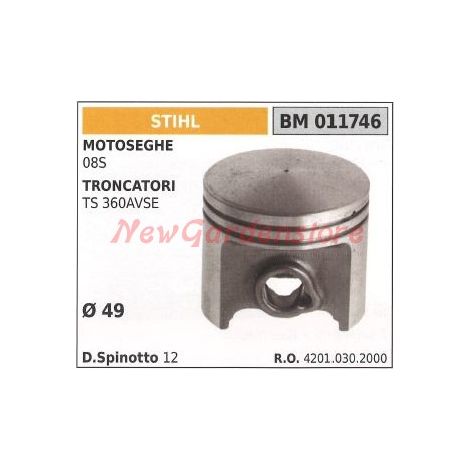 STIHL Kettensägenkolben 08S Gehrungssäge TS 360AVSE 011746