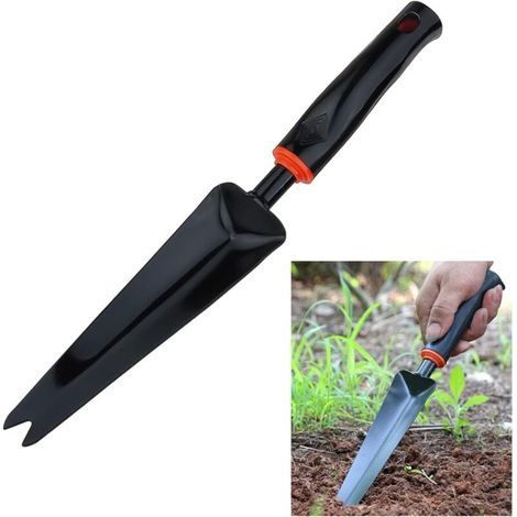 Couteau Désherbeur, Coupe-Herbes Professionnel avec Manche, Outil Gouge de Désherbage en Acier Inoxydable, Outil de Jardin Idéal pour Enlever Efficacement Les Mmauvaises Herbes (1/4)