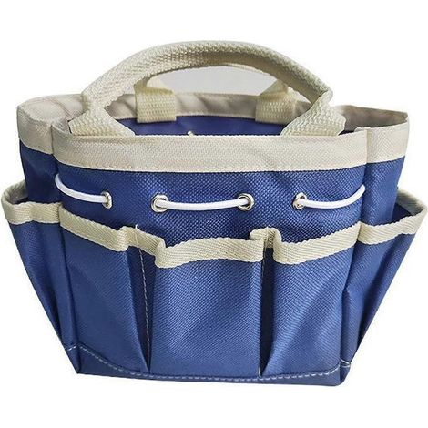 Sac fourre-tout de jardinage, sac à outils de jardinage pour femme, sac de rangement réutilisable pour outils de jardin, pour l'intérieur et l'extérieur, 15 x 15 x 10,5 cm (1/4)
