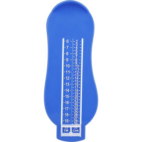 Ensemble de 5 couleurs de règle de mesure de pied pour bébé enfant - Dispositif de mesure de longueur de pied bleu (1/5)