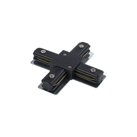 Connecteur en X pour rail Nowodvorski PROFILE noir 9188