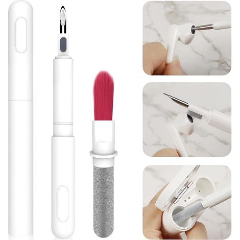kit Nettoyage , Outil De Nettoyage Couteurs, Stylo De Nettoyage Bluetooth, Nettoyeur D'couteurs Brosse Earbuds Multifonction Nettoyant Pour Casq (1/5)