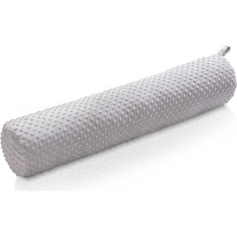 1 Oreiller cylindrique, garnissage billes, forme allongée, housse amovible, usage lit et voyage (1/5)