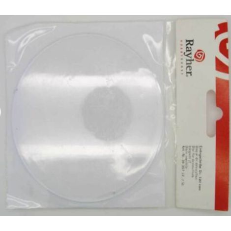 RAYHER - 2 DISCHETTI IN PLASTICA TRASPARENTE PER DIPINGERE Ø120MM