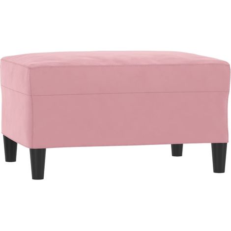 Repose-pied Rose 70x55x41 cm Velours (1/5)