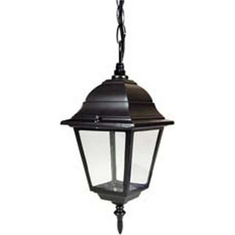 1PZ LANTERNA CON CATENA MODELLO NEW YORK - 60w IP44 mm.150x150x970h. colore nero