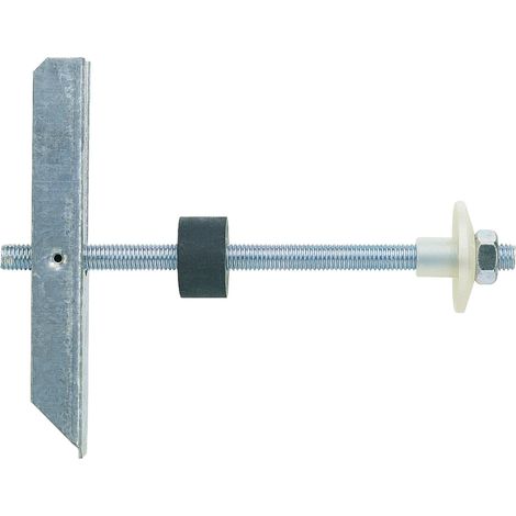 Fischer – Cheville à bascule KM 10 pour fixation de lavabo – Capacité de charge élevée – Rondelle d'étanchéité en caoutchouc – Longueur 180 mm (1/3)