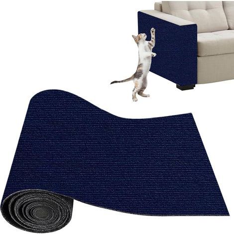 selbstklebende Katzenkratzmatte, Kratzschutz für Sofas, blauer Vliesstoff, 30 x 100 cm, Möbel (1/5)