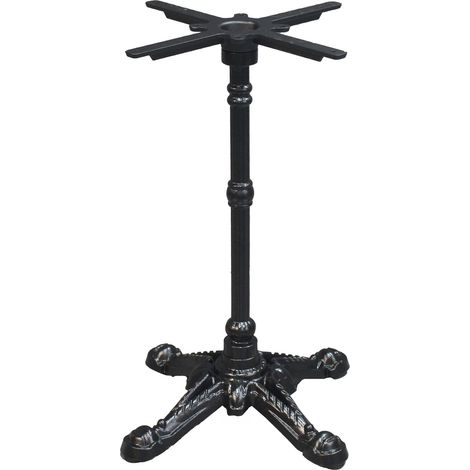 Pied de table en fonte noir 72 cm