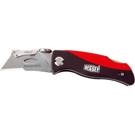 Bessey DBKPH-EU cuchillo plegable negro rojo 160 mm