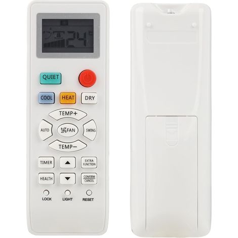 Control remoto compatible con aires acondicionados Haier YR-HD01, YL-HD04, YR-HD06, YL-HD02, HA-0361 - Control remoto de repuesto con función de temporizador, ergonómico y de alta calidad. (1/5)