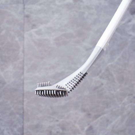 Golf Toilet Brush,Brosse de Toilette à tête de Brosse de Golf,Brosse Toilette Silicone,Brosses WC et Supports,pour Salle de Bains ou WC d’hôtes ,Noir (1/3)