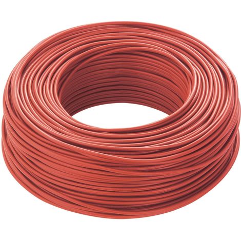 Cavi 100 metri cavo unipolare cordina fs17 rosso sezione 1x6mmq n07v6r/b100 fs17-6r/b100
