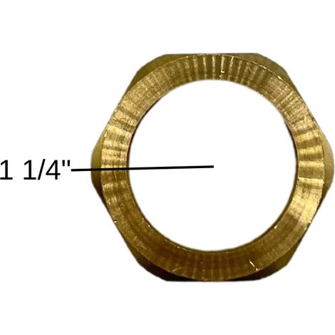 Überwurfmutter 1 1/4" Messing flachdichtend Solarindustrie Heizungstechnik (1/5)