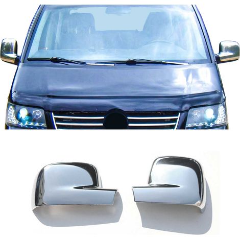 Coques de Rétroviseurs pour VW Transporter T5 2003-2009 en ABS Argent (1/5)