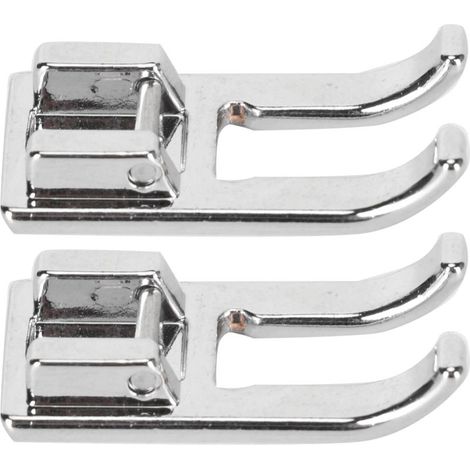 Lot de 2 pieds presseurs ouverts 7mm, en acier Q235 haute dureté, grande ouverture pour bout ouvert, pour appliqués et broderie (1/5)