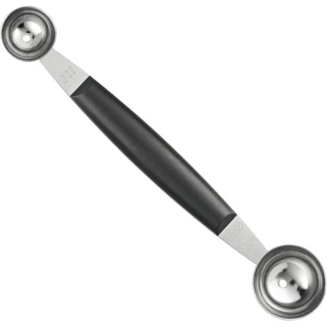Icel scavino per meloni doppio acciaio inox nero 22-30 mm