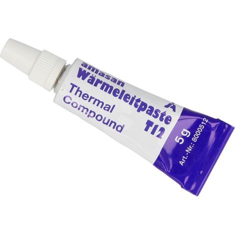 Pâte thermique Amasan T12 tube 5 g avec embout applicateur