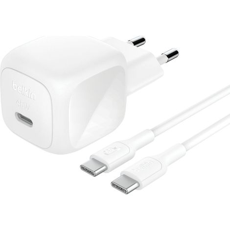 Cargador de móvil - BELKIN H4-WCA013kq1MWH-B6, 4 puertos, Blanco