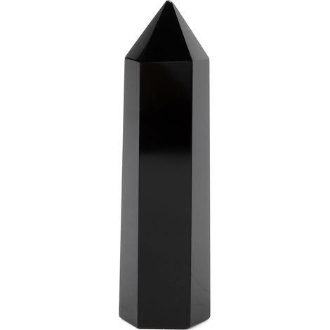 Baguette En Fluorite Naturelle Et Quartz Noir - Cristal Hexagonal Pour Décoration - Pierre De Soin Spirituel - Taille 6-7cm (1/5)