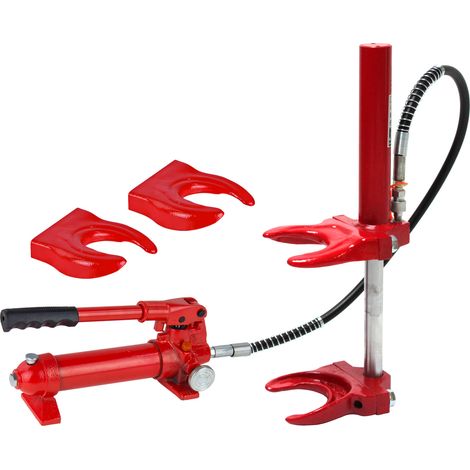 Dema – Compresseur de ressort hydraulique 750 kg – Ouverture 130-240 mm – 2 jeux de matrices pour ressorts 95-150 mm – Pression maximale 750 kg
