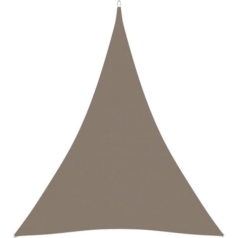 Vela parasole triangolare in tessuto Oxford 5 x 6 x 6 m tortora 020009931