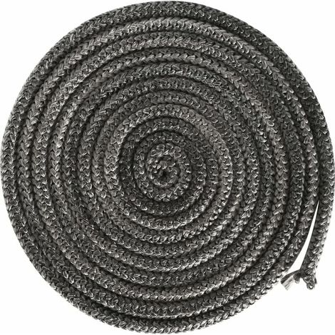 Kamindichtung, 4 m, Kamindichtung, Türdichtung, Kaminzubehör, Räucherei, Glasfaserdraht, Durchmesser: 10 mm (1/5)