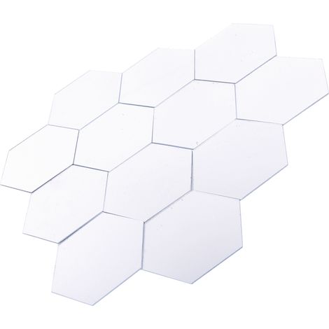 Autocollant mural acrylique effet miroir 3D, 12 pièces, déco maison moderne amovible DIY (1/5)