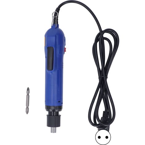 Tournevis électrique filaire, outil de vissage à couple réglable, poignée manuelle, embout hexagonal, réparation, prise UE 220V (1/5)