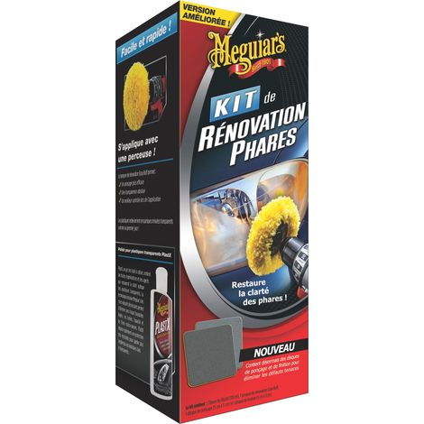 Kit renovation Meguiars G1900 pour phares et optiques x2 (1/2)