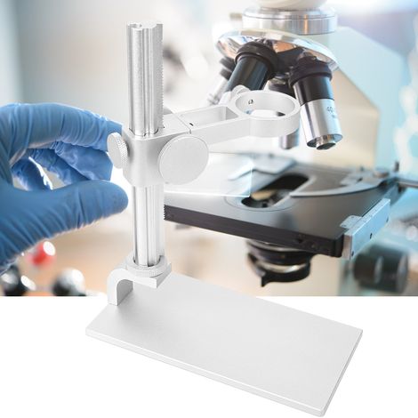 Support réglable en alliage d'aluminium pour microscope électronique numérique, accessoire blanc (1/5)