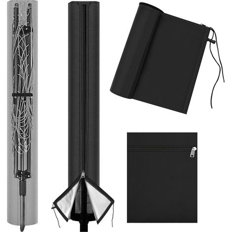 GDHZS- Housse Séchoir Parapluie Imperméable,420D Oxford Coupe-Vent,Housse Étendoir Parapluie à Linge,avec Fermeture Éclair,pour Corde à Linge d'Extérieur (1/5)