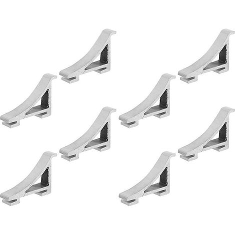 8 clips de fixation en aluminium pour étagère de réfrigérateur (1/5)