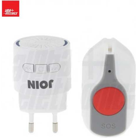 Alpha elettronica kit pulsante sos campanello senza fili alpha elettronica db100-03w segnalazione emergenza rapida