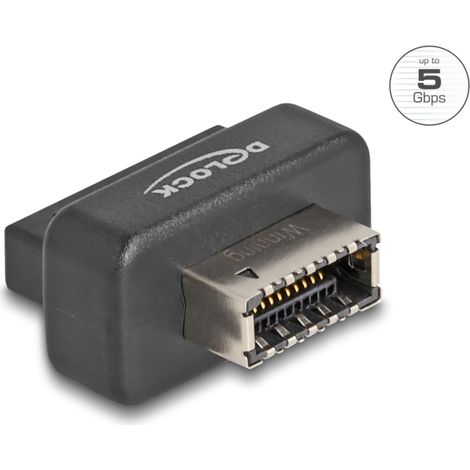 Delock USB 5 Gbps Adaptador de Cabezal de Pines hembra a interno Clave A hembra con carcasa