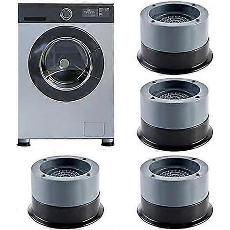 Patins anti-vibrations pour machine à laver, amortisseur de vibrations, lot de 4 tapis anti-vibrations universels (1/4)