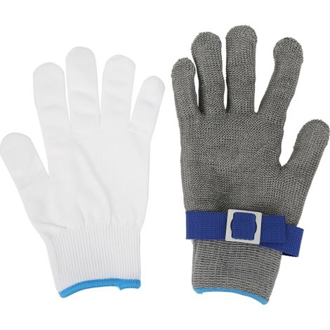 Gants anti-coupure niveau 5, sécurité universelle, acier inoxydable, protection des mains, taille M, résistants aux coupures, usage professionnel et domestique (1/5)