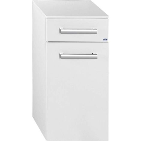 Aqualine Vega - Armadietto con cestino, 40x78x31 cm, bianco VG078 (1/5)