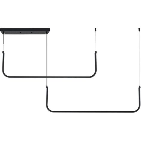 LAMPADA A SOSPENSIONE APP980-1CP NERO LED 1-PUNTI LUCE 40W 40X90X11CM REGOLABILE