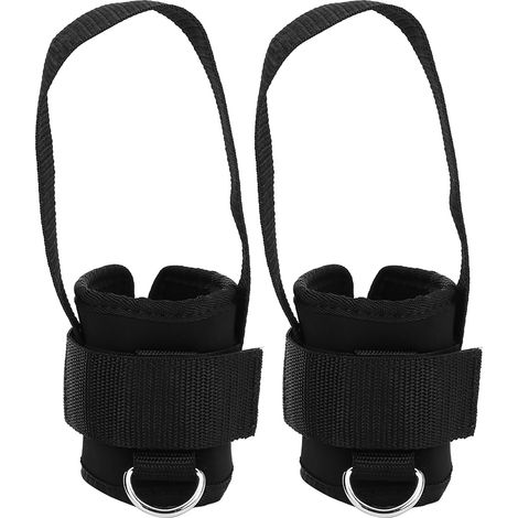 Sangle De Cheville Pour Fitness - Bande En Coton Et Nylon - Pour Entraînement De Force Et Résistance - 1 Paire (1/5)