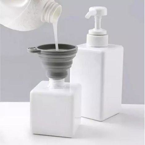 Entonnoir - Silicone Pliable - 7 x 8 cm - Pour Transfert Liquides Filtrage Remplissage Bouteilles - Cuisine Extérieur Camping - 1 Pièce (1/4)