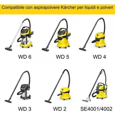 Lot de 10 Sacs droits Aspirateur pour WD3 WD2, compatible avec WD6 WD5 WD4, WD3200 WD3500P, A2204 A2534, SE4001 SE4002 SE5.100 SE6.100. Papier Kraft 100% Recyclé et Compostables (1/3)
