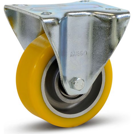 Roue fixe lourde - MESO - PU - 100mm - 350kg (1/2)