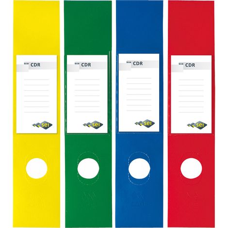 SEI Rota CDR etiqueta autoadhesiva Rectángulo Rojo 200 pieza(s) (1/2)